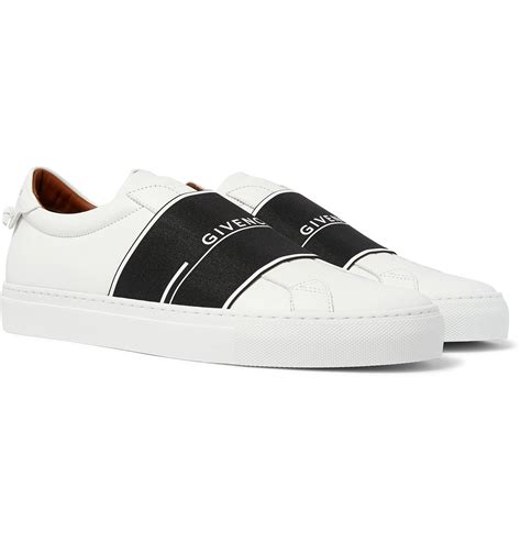 givenchy urban leather slip-on sneakers|givenchy black and white sneakers.